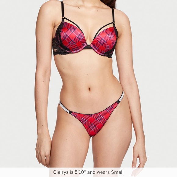 Victoria’s Secret Shine Strap Lace Brazilian Panty - Picture 3 of 7